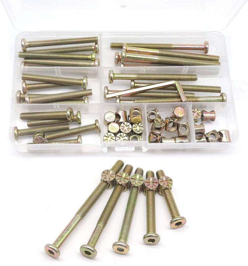 82 pcs hexagon flat head screw with nut-1