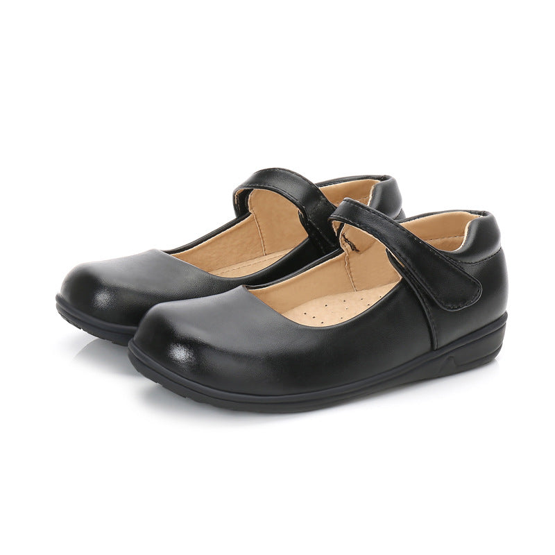 girls' school black shoes
