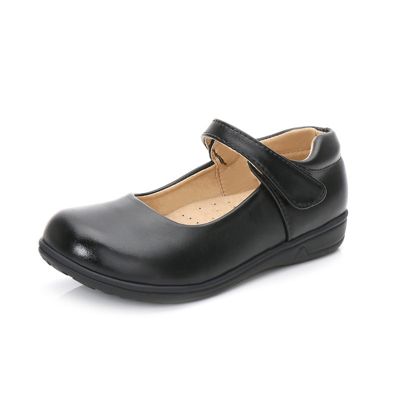 girls' school black shoes