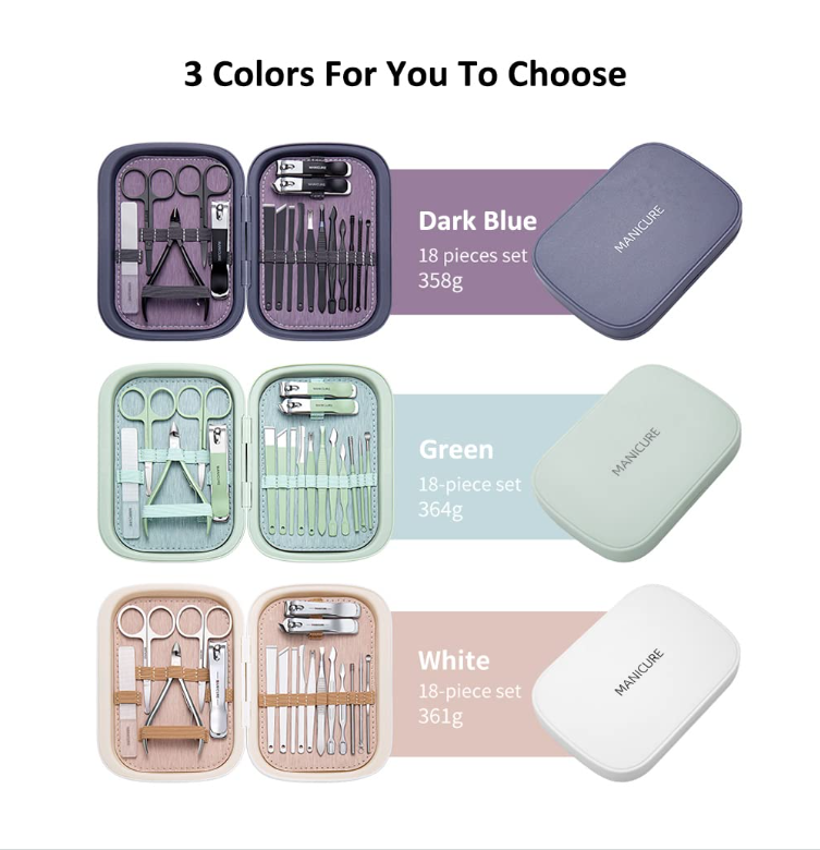 18 Pieces Manicure & Pedicure Set-4