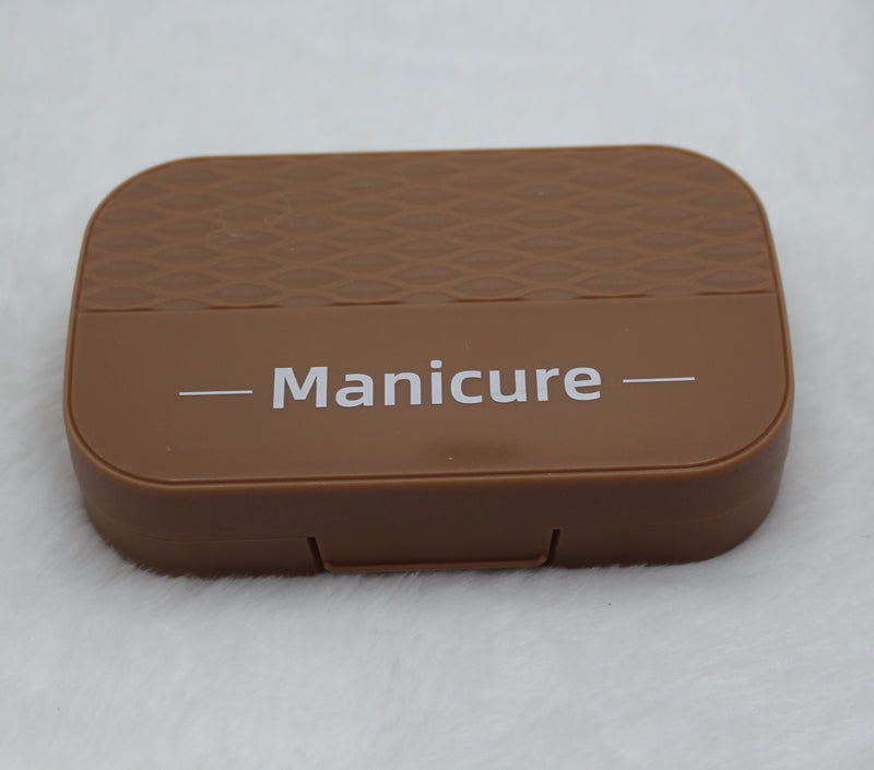 7 in 1 White Portable Luxury Manicure Pedicure Set-5