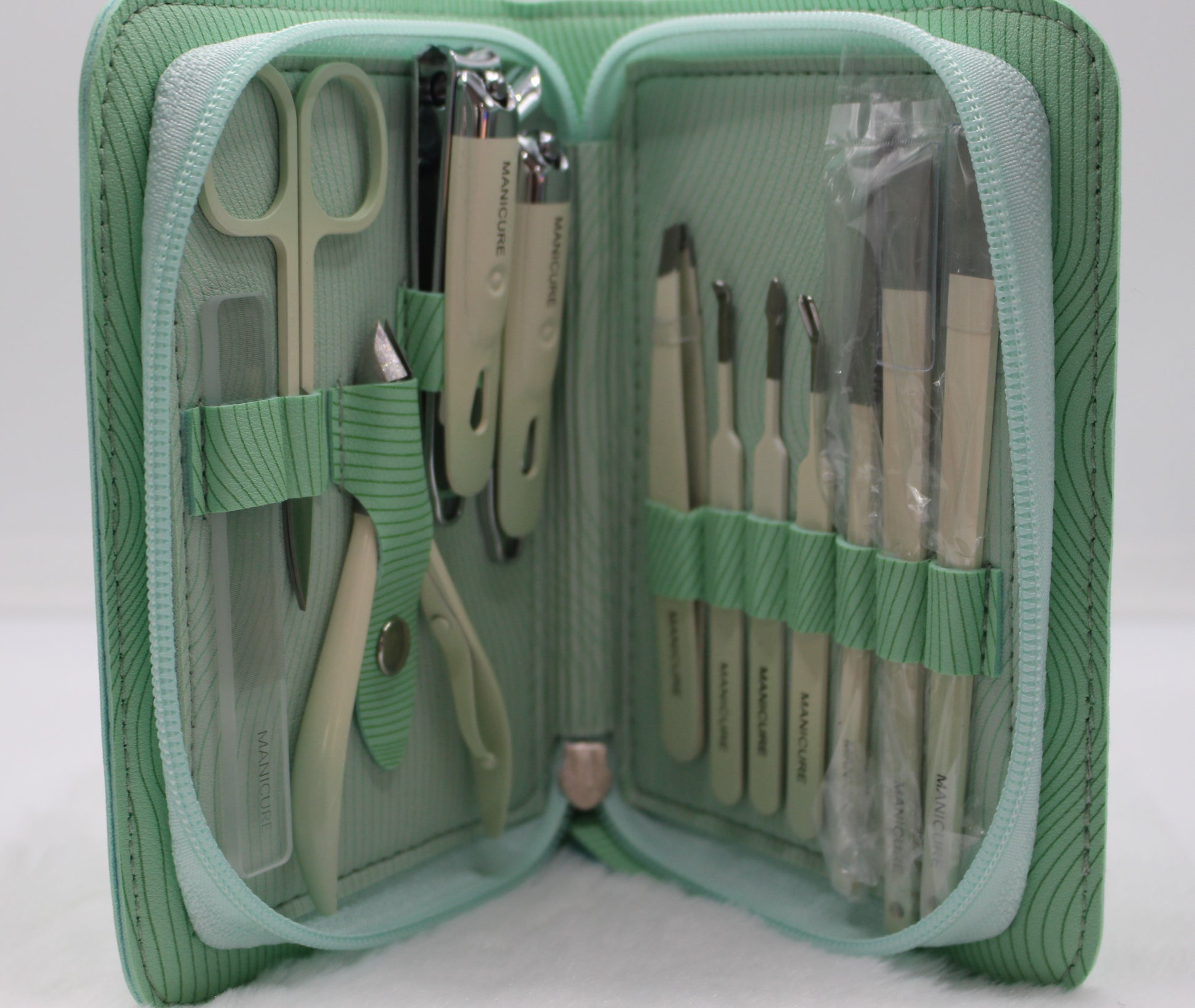12PCS Durable Portable Manicure Pedicure Kit-3