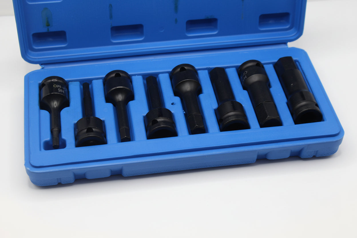 9 pcs 1/2inch impact socket set CR-MO MATERIAL