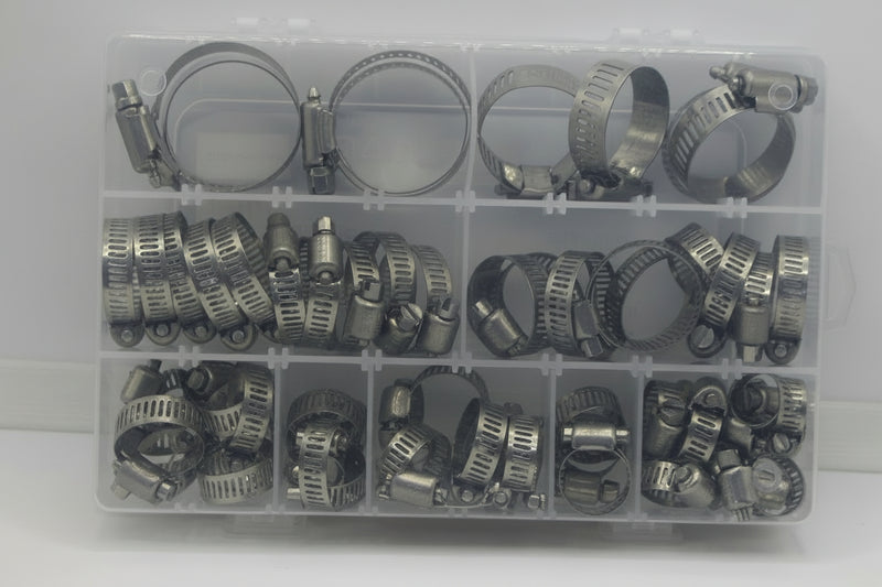 64 pcs single bolt hose clamp kit-3